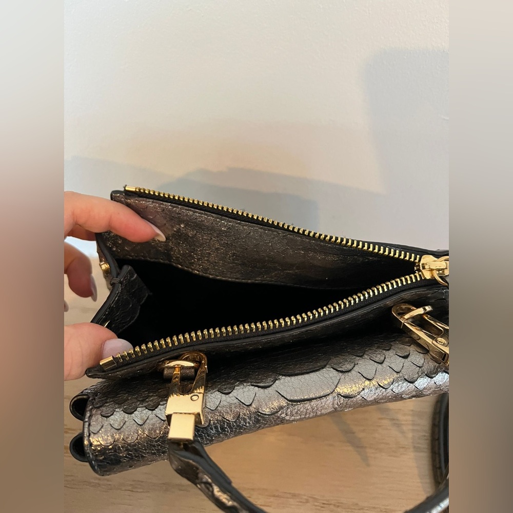 Coccinelle Metallic Python Leather Mini Bag - image 7